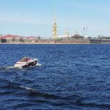 Нева вид на Петропавловку