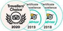 TripAdvisor Certificates Of Excellence 2018-2020
